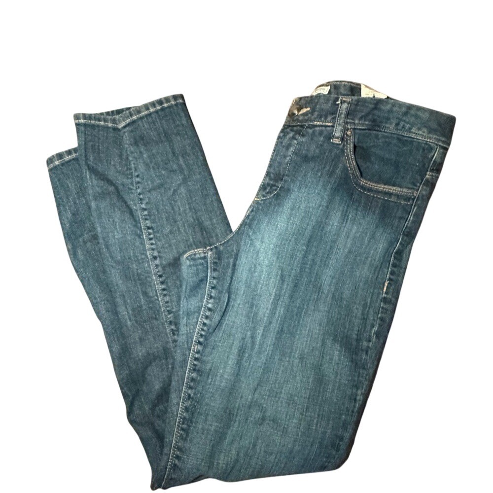 Tommy Hilfiger Spirit Mid Rise Skinny Jeans 12 Blue Embroidered Rhinestone Pkt